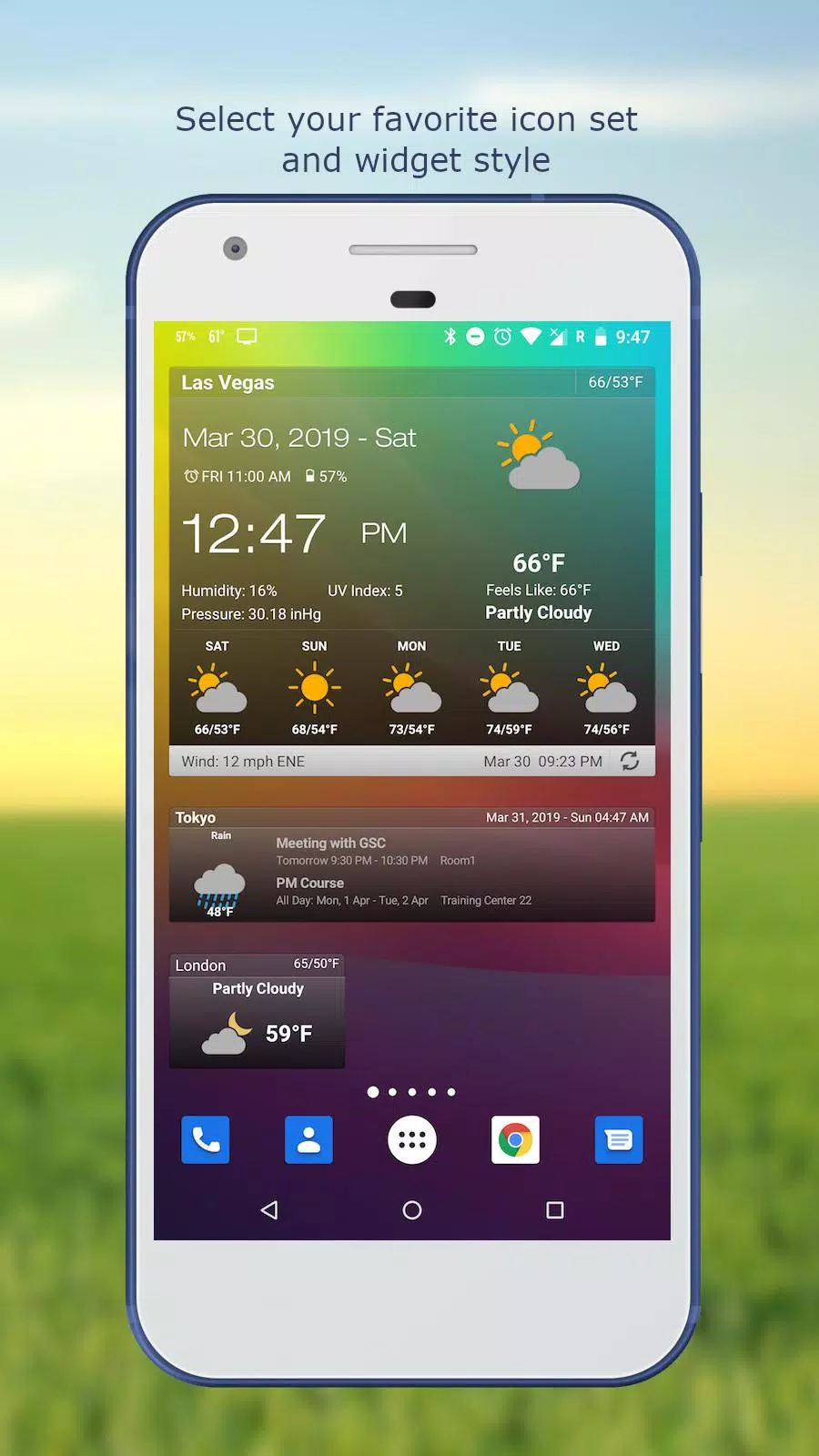 Schermata Weather & Clock Widget 2