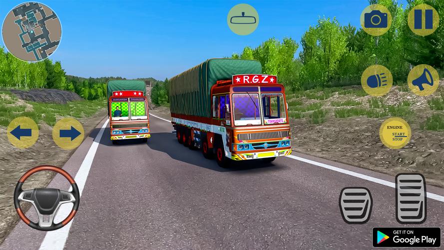 Indian Truck Cargo Truck Games 스크린샷 1