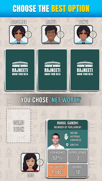 Rajneeti - Trump Card Game Ekran Görüntüsü 2