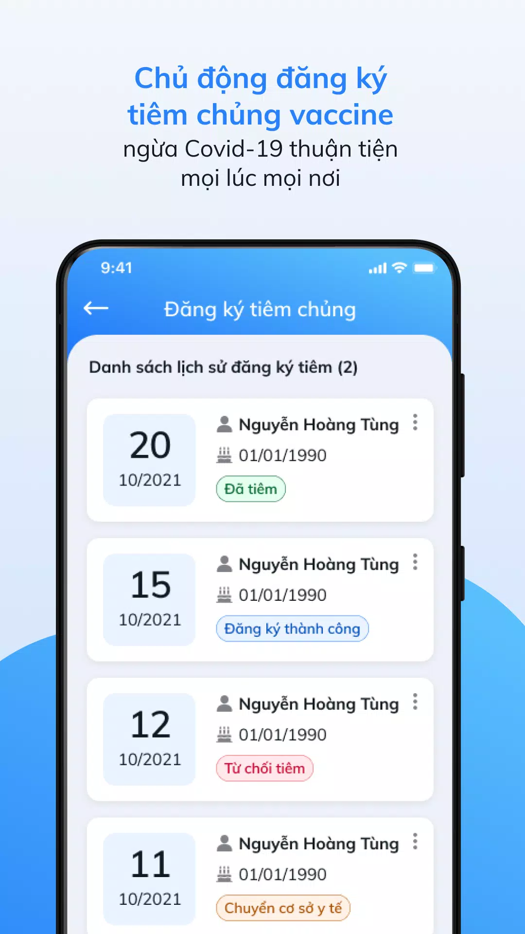 Sổ sức khỏe điện tử Ảnh chụp màn hình 2