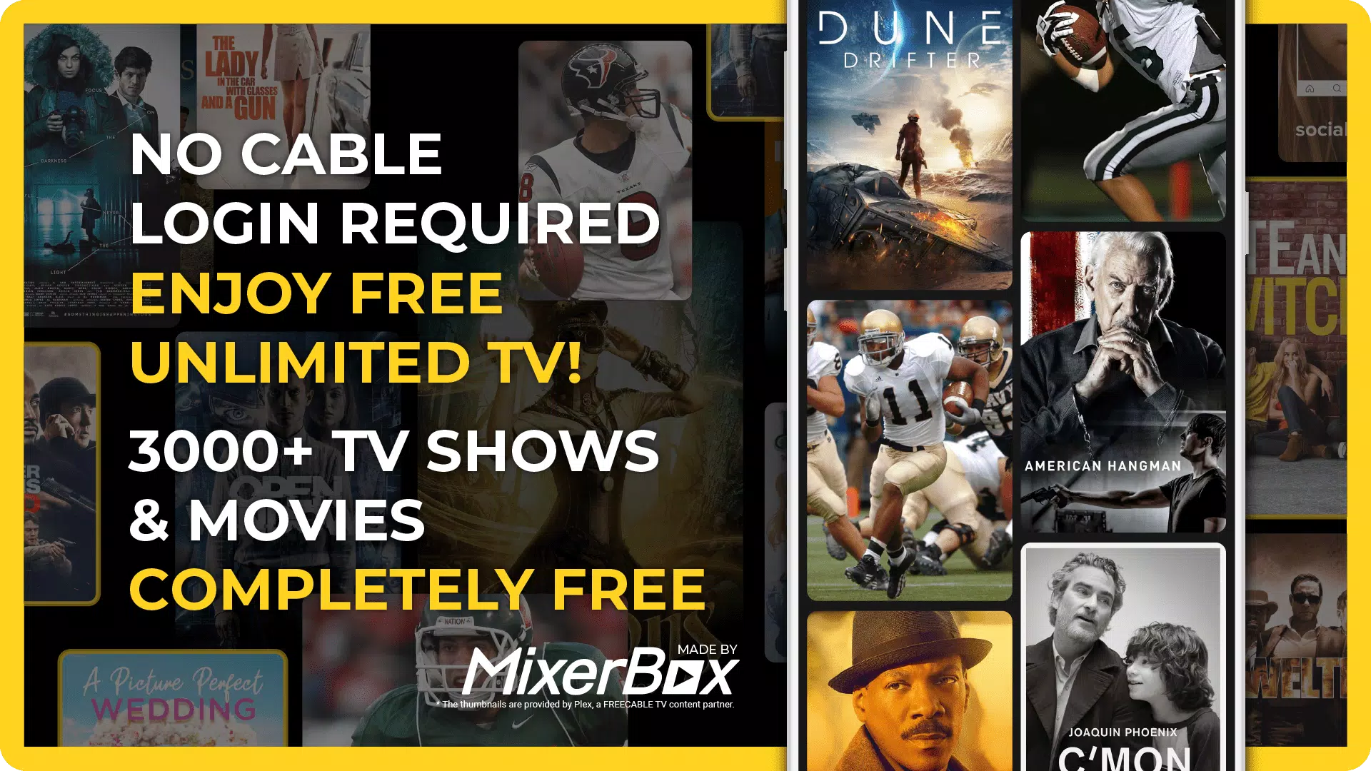 FREECABLE© TV App: Shows, News ภาพหน้าจอ 1