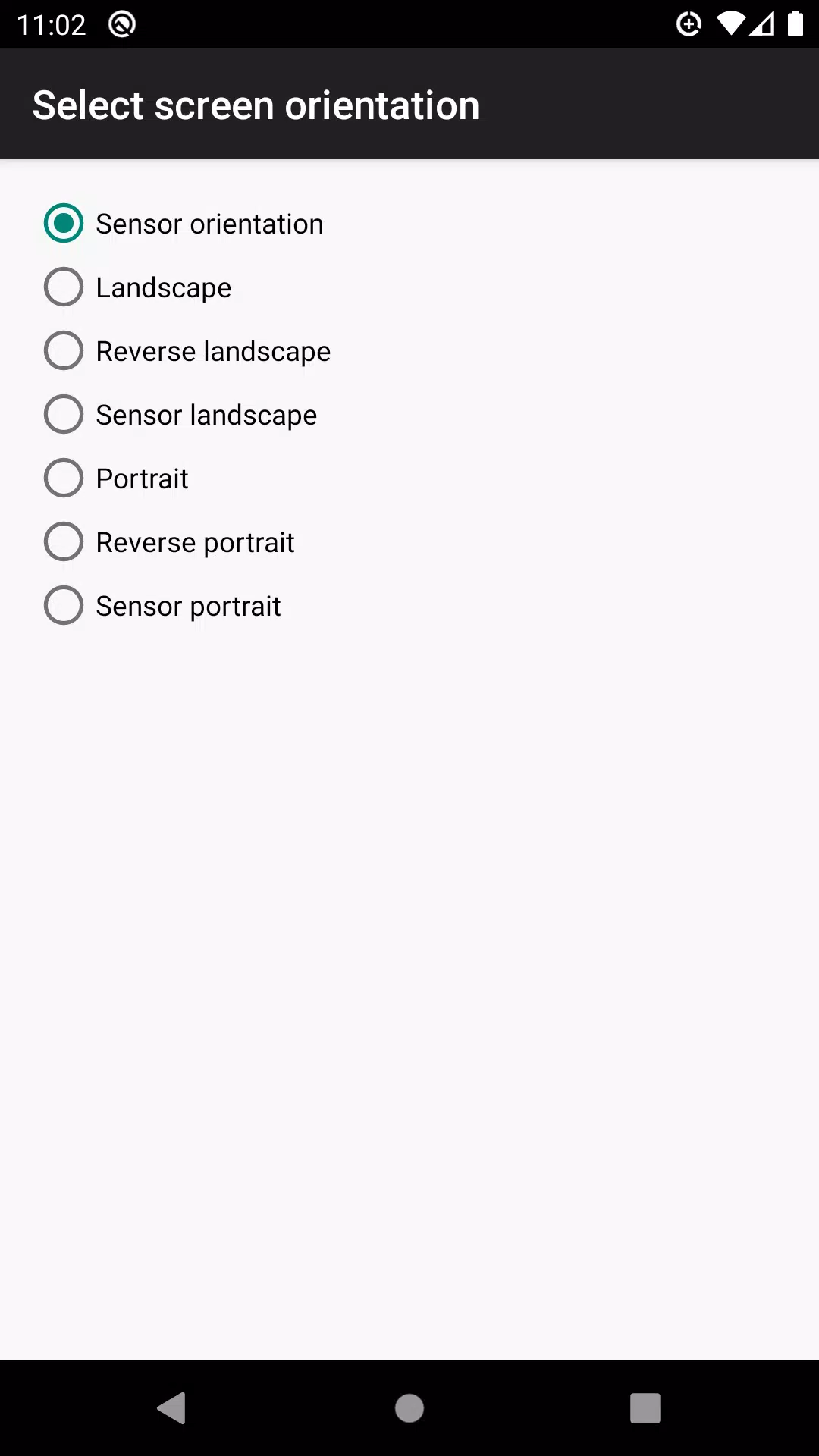 control screen rotation Captura de tela 4