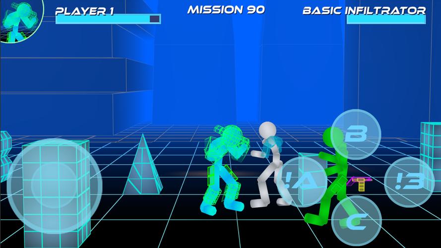 Stickman Neon Street Fighting應用截圖第2張