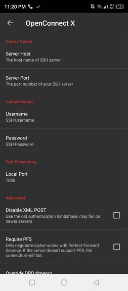 OpenConnect X for Android Ảnh chụp màn hình 2