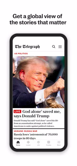 The Telegraph UK Latest News Schermafbeelding 1
