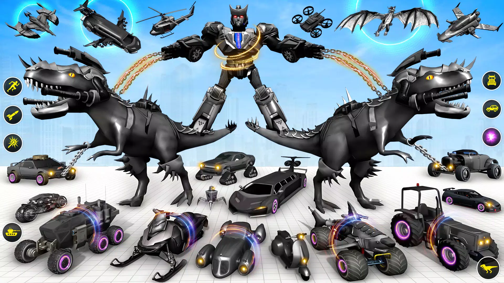 Dino Robot Car Transform Game Screenshot 2
