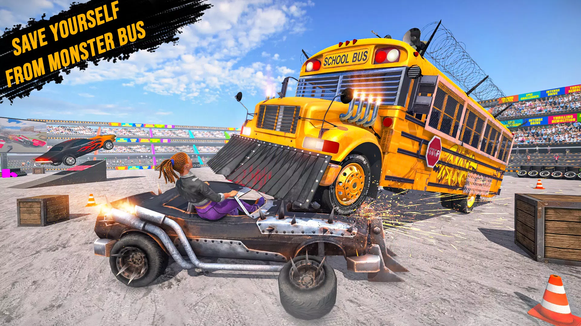 Monster Bus Derby Destruction應用截圖第2張