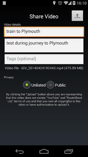 RouteShoot video and GPS app 스크린샷 2