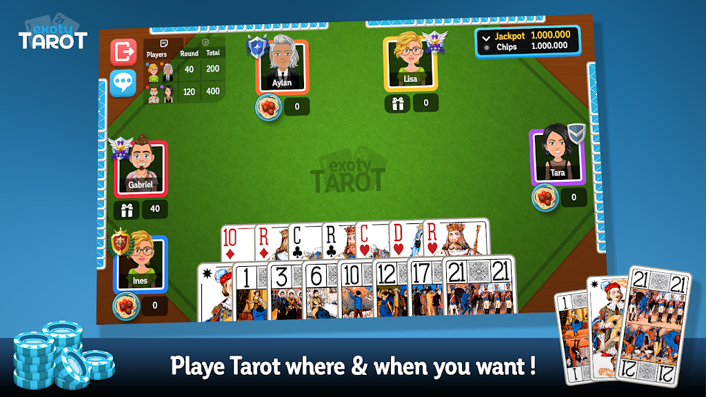 Multiplayer Tarot Game 스크린샷 1