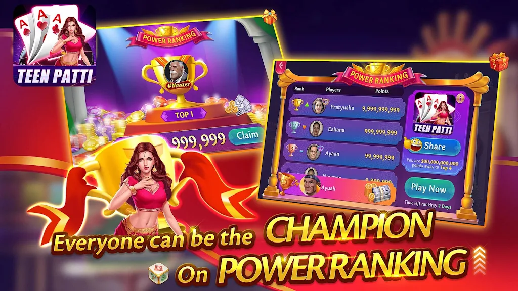 Teen Patti Indian 3 Patti Game ဖန်သားပြင်ဓာတ်ပုံ 1