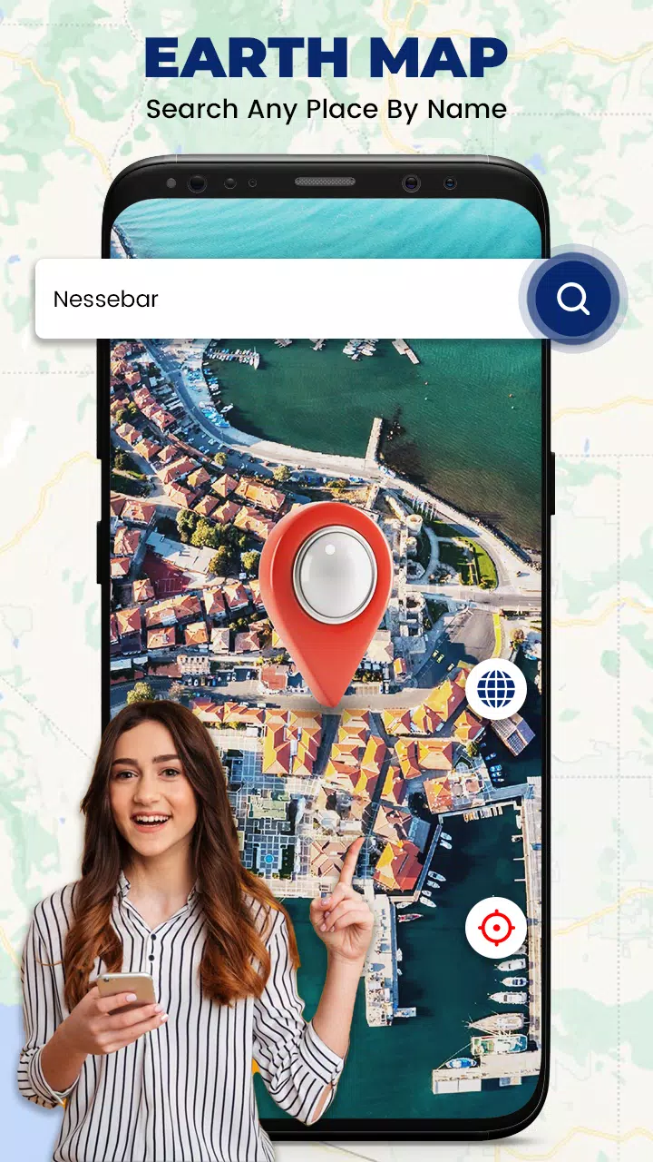 Live Earth Maps & Navigation Captura de pantalla 1