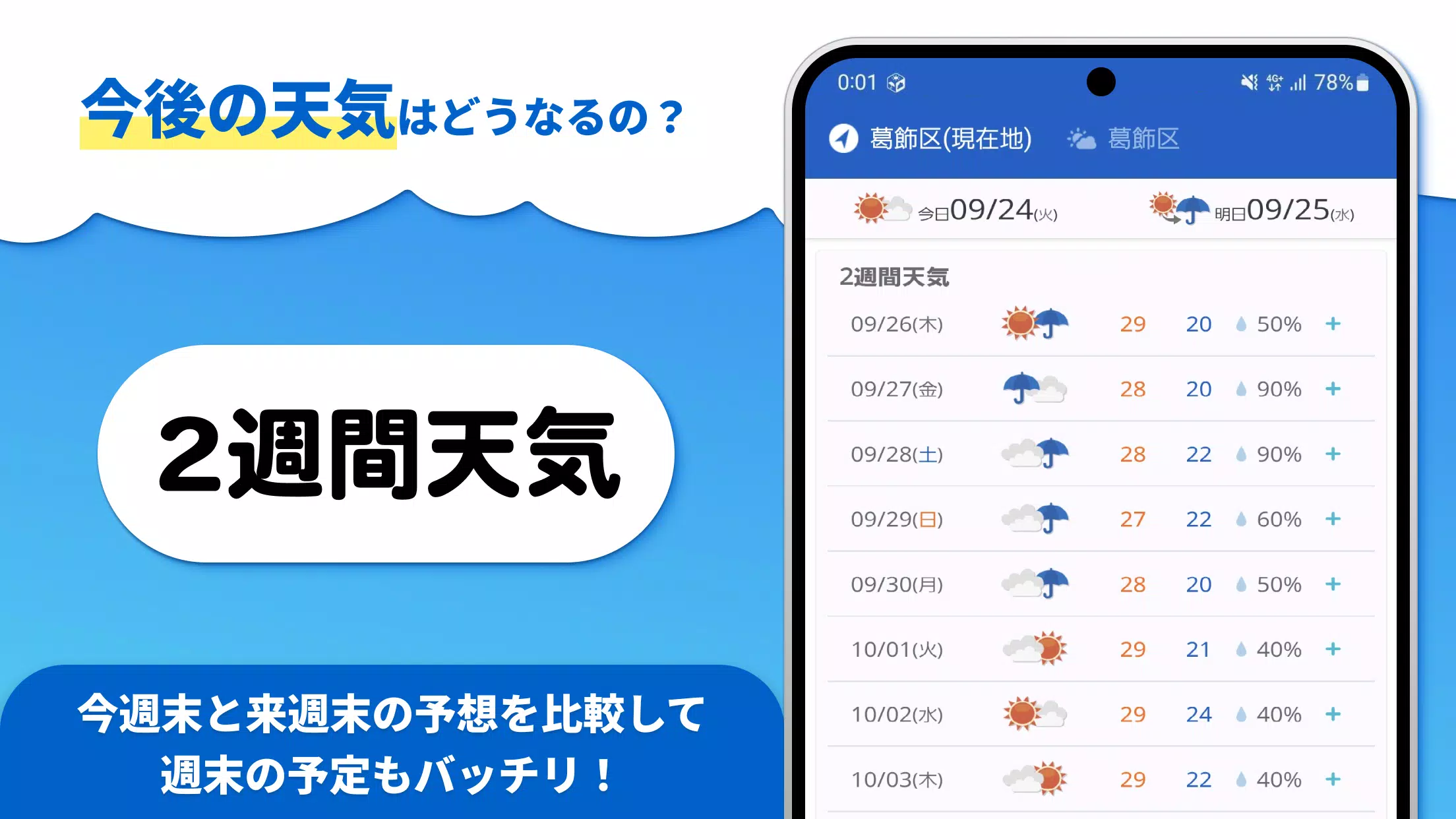 tenki.jp 日本気象協会の天気予報アプリ・雨雲レーダー应用截图第4张