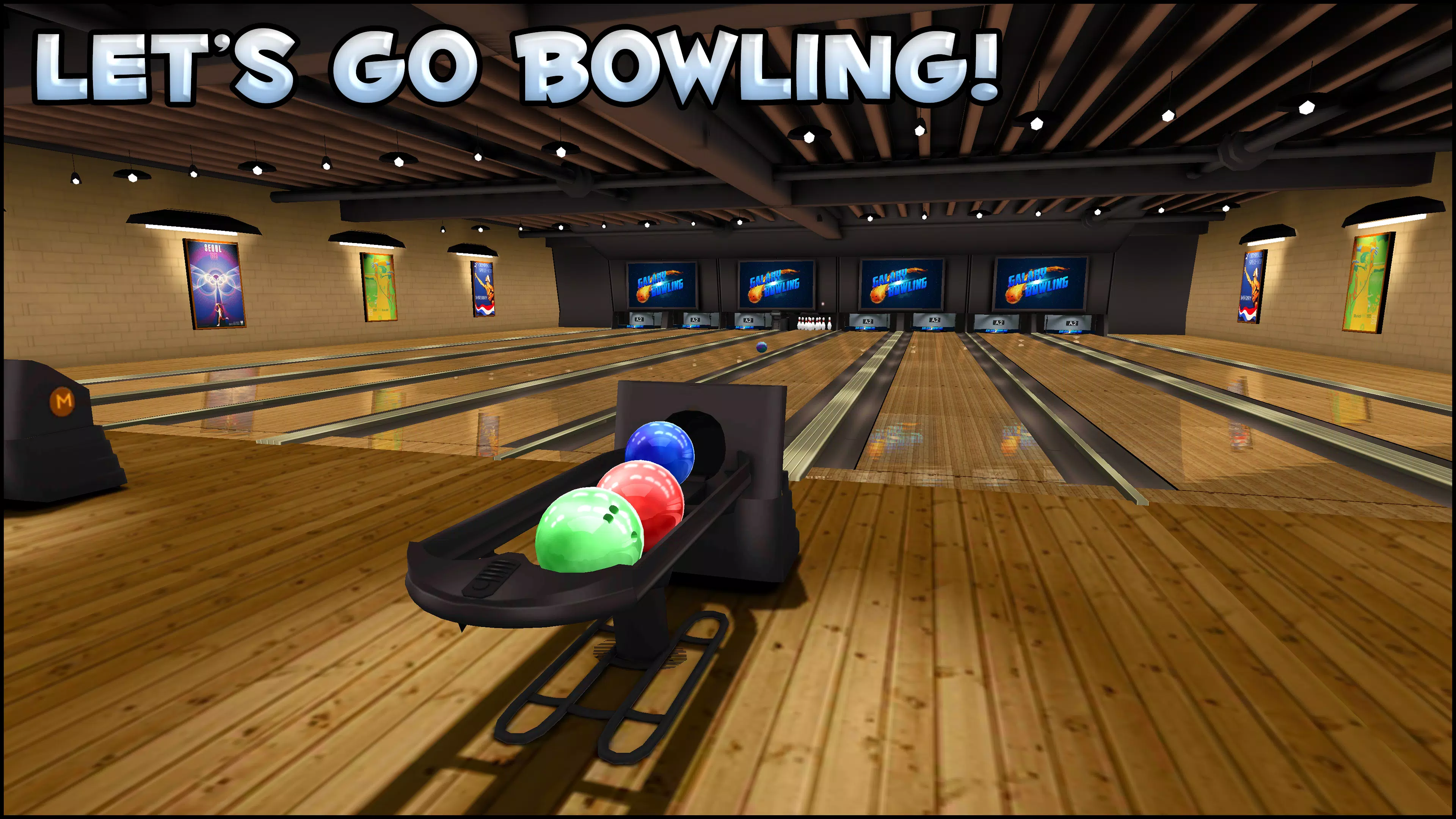 Galaxy Bowling 3D ဖန်သားပြင်ဓာတ်ပုံ 1