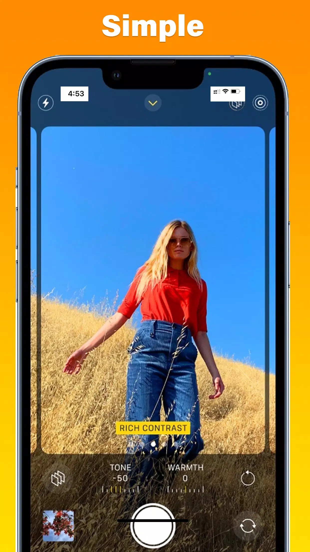 Camera iPhone 15 - OS16 Camera應用截圖第1張