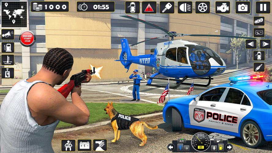 US police Cars Transport truck Screenshot 2