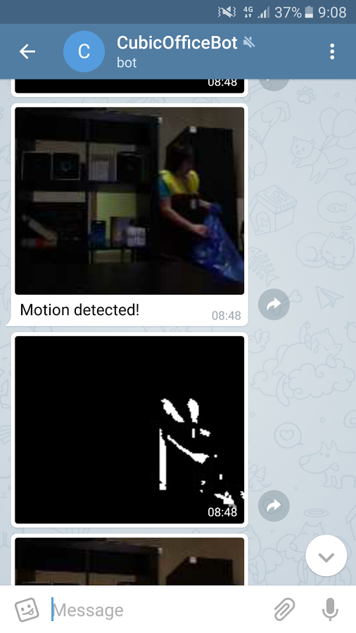 Telephoto - CCTV via Telegram Captura de pantalla 2