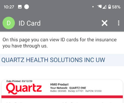 Quartz MyChart Captura de pantalla 2