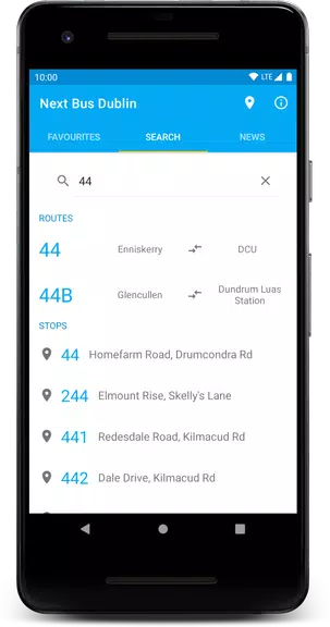 Next Bus Dublin ภาพหน้าจอ 2
