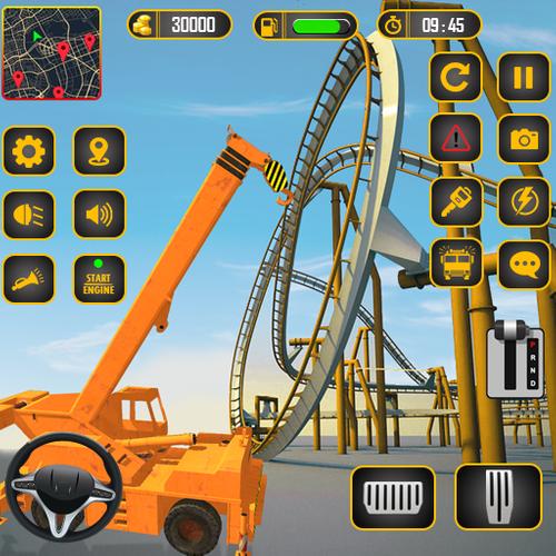 Roller Coaster Builder Game Capture d'écran 1