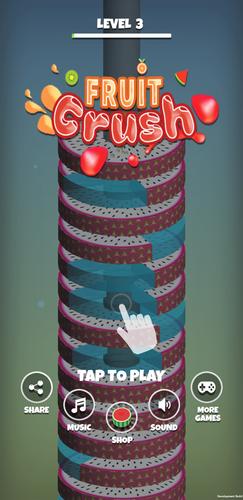 Stack Ball Fruit Crush Screenshot 1