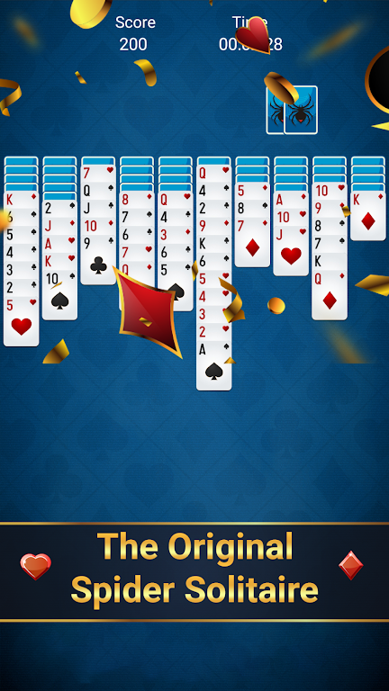 Free spider solitaire - classic solitaire Capture d'écran 2