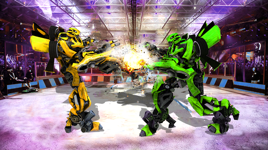 Futuristic Robot City Fighting 3D Game 스크린샷 1