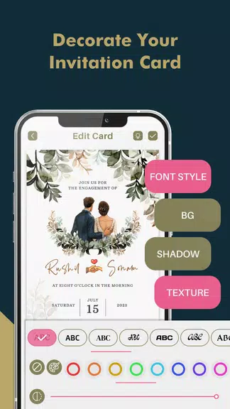 Schermata Engagement Card Maker & Design 4