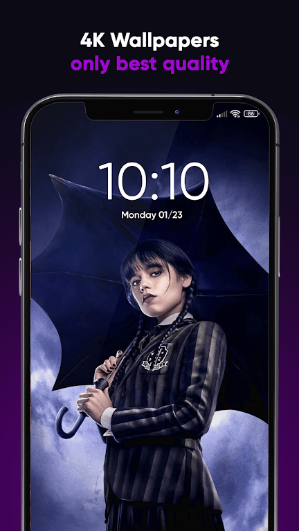 Wednesday Addams Wallpapers HD Captura de pantalla 2