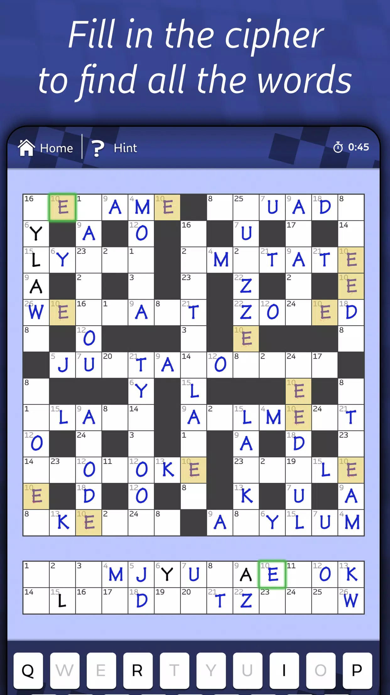 Astraware CodeWords Screenshot 1