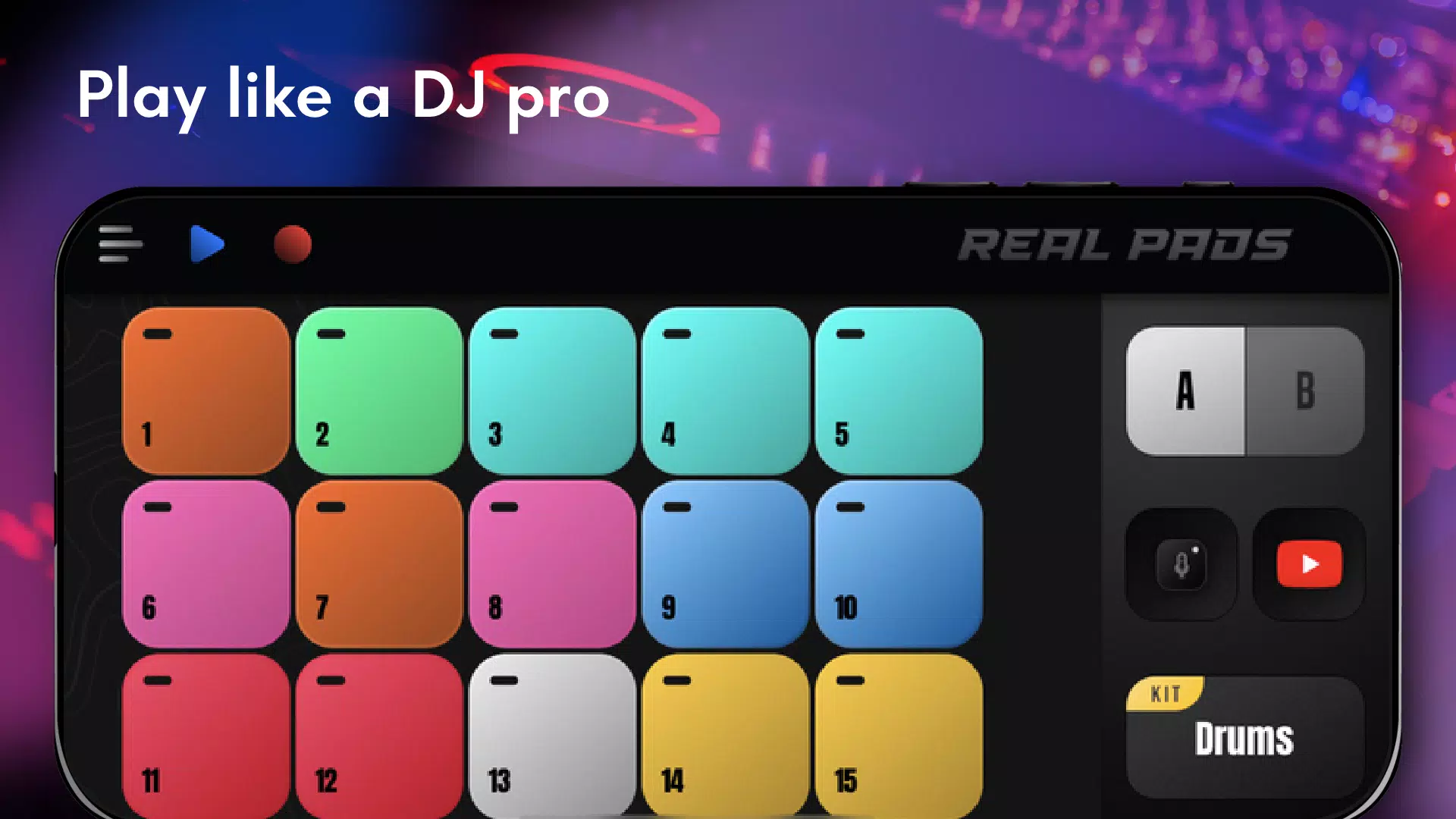 Real Drum Pad: electro beats Screenshot 4