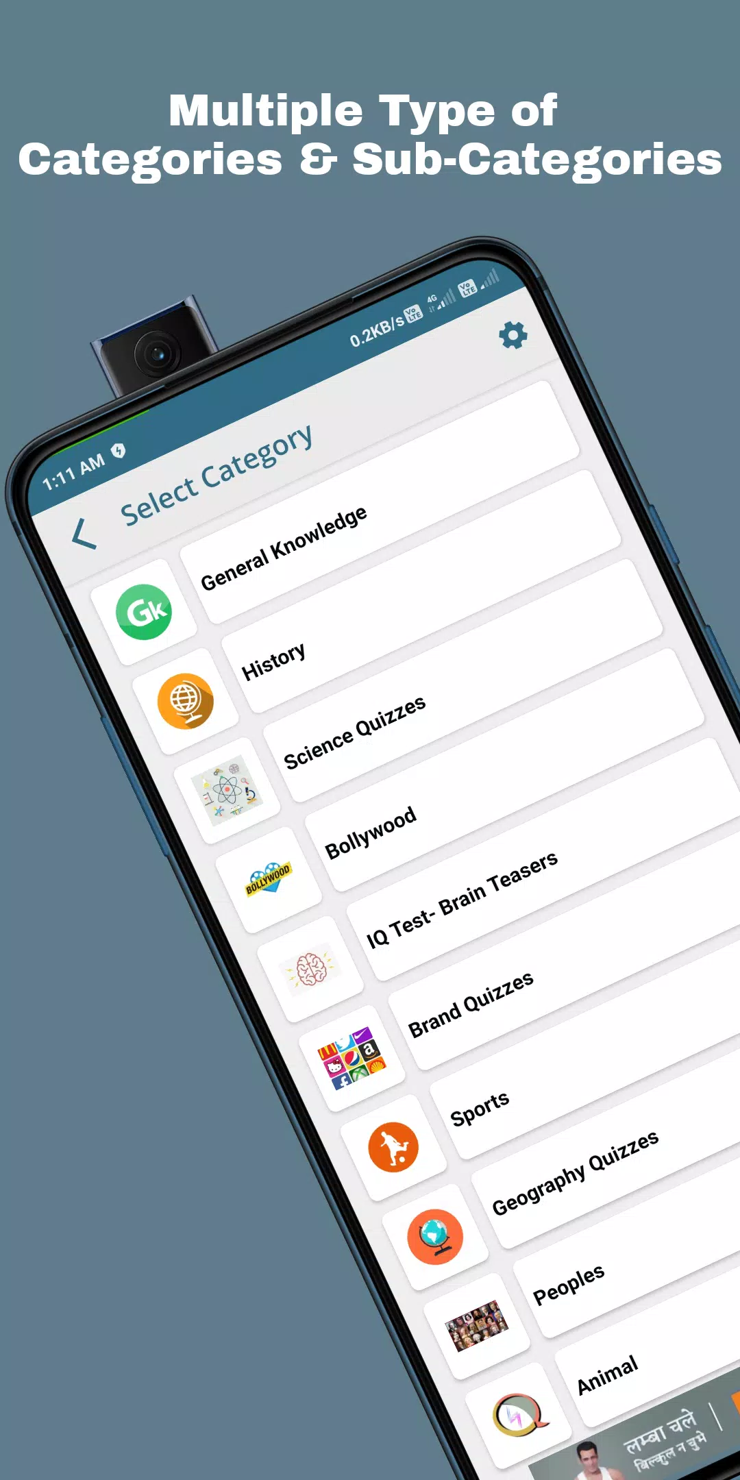 QuizOn- All GK Trivia Quiz App Capture d'écran 3