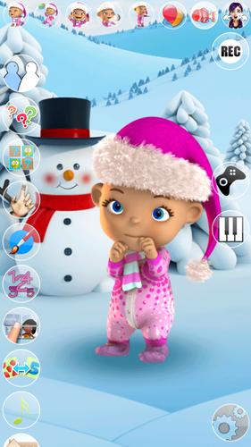 Talking Baby Babsy Winter Fun應用截圖第2張