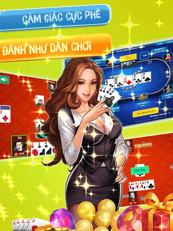 Đánh  tiến lên OFFLINE - tien len mien nam 스크린샷 2