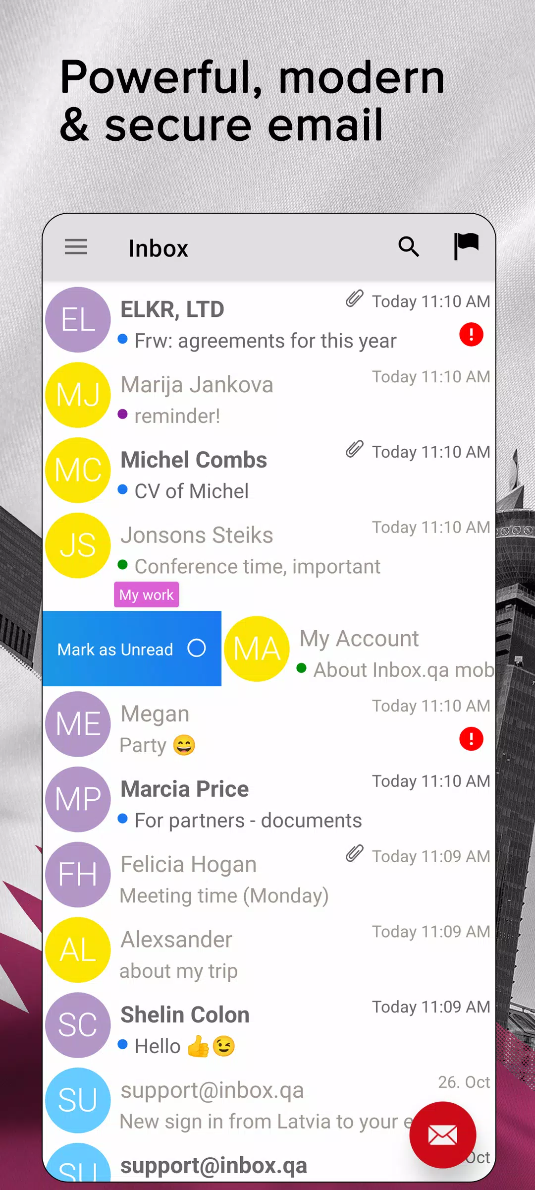 Inbox.qa email Ảnh chụp màn hình 1