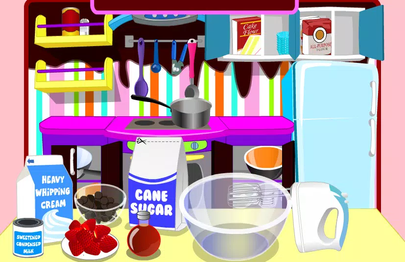 game cooking chocolate cream スクリーンショット 3