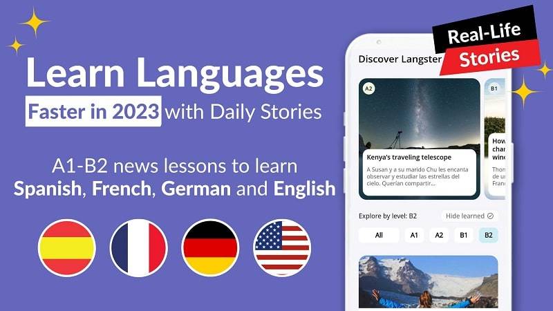 Learn Languages with Langster 스크린샷 1