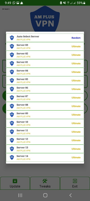 AM PLUS VPN Capture d'écran 2
