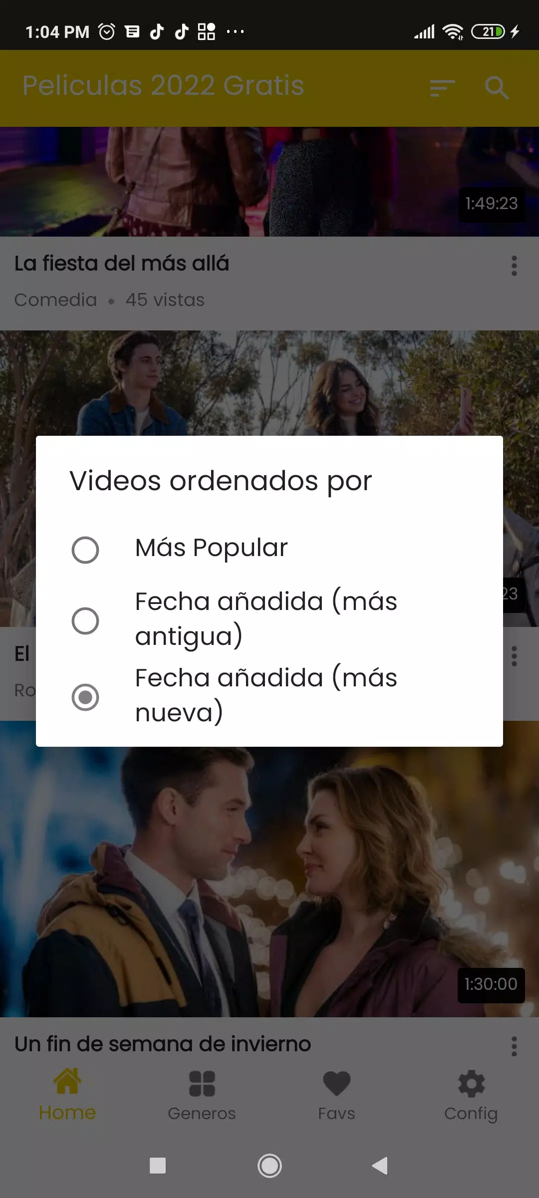 Pelismart Peliculas en Estreno Скриншот 1