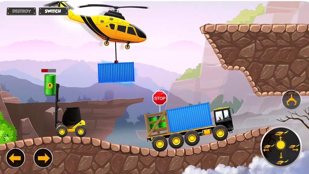 JCB Construction Truck Games Скриншот 4