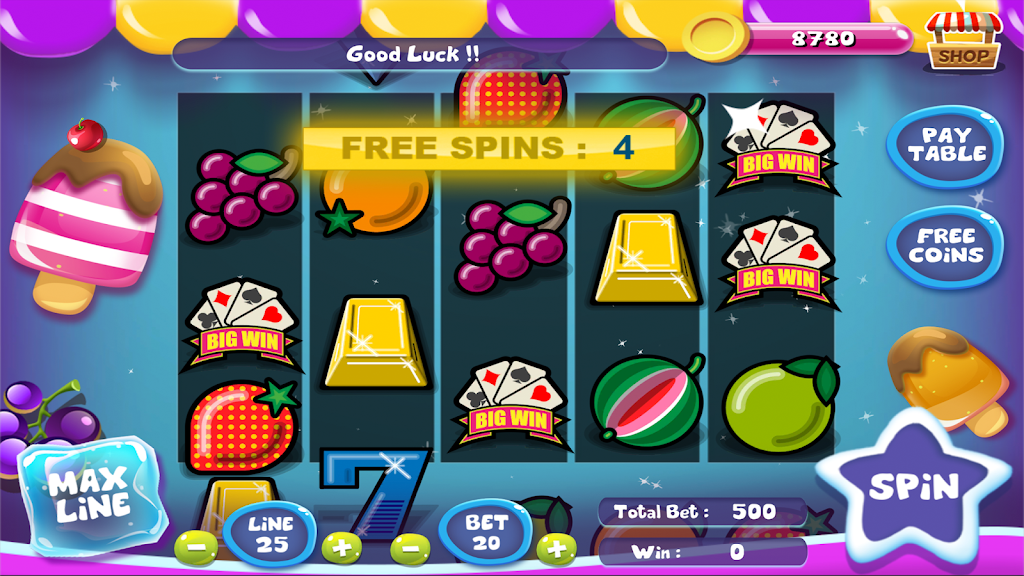Slot Matchine IceCream - Vegas Casino Slot Games 스크린샷 4