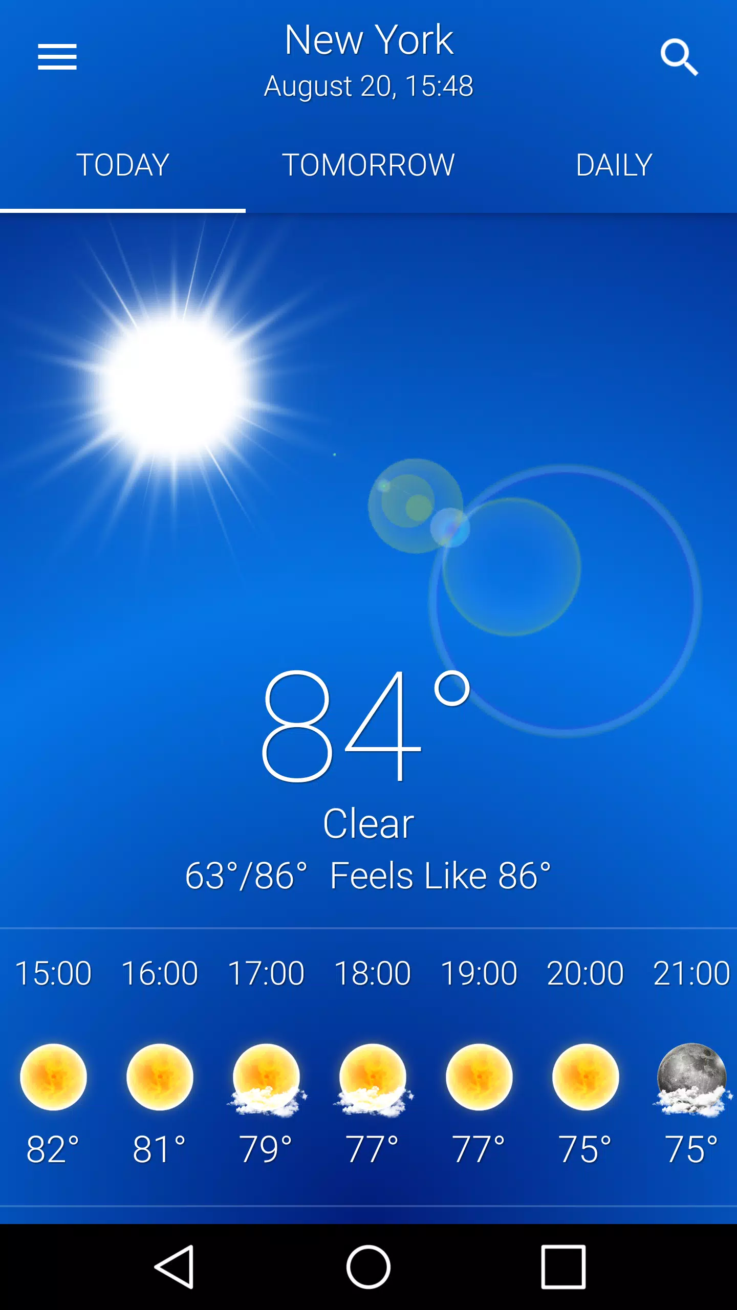 Weather: Clear Skies Screenshot 1