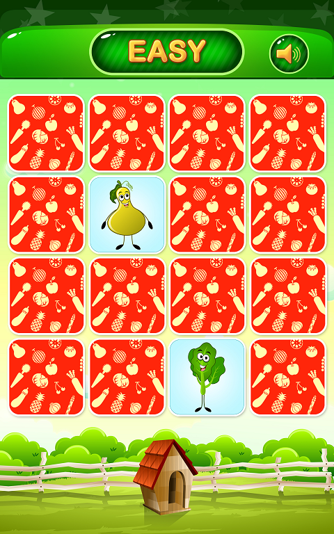 Vegetable Memory Match Game Screenshot 1