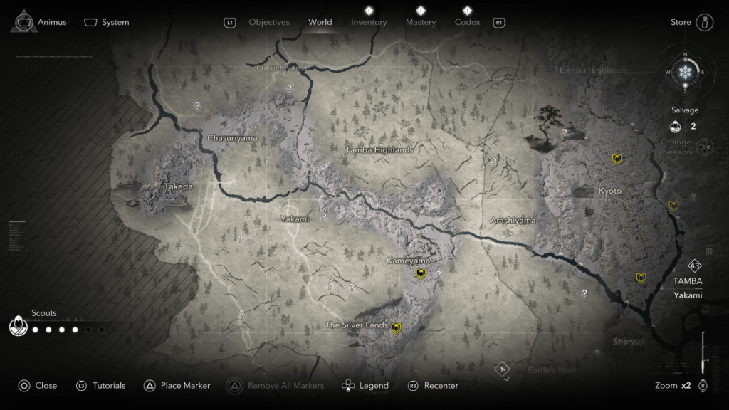 Kakurega Location Map - Tamba