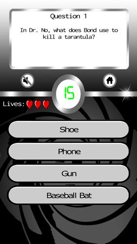 James Bond: Ultimate Fan Quiz スクリーンショット 2