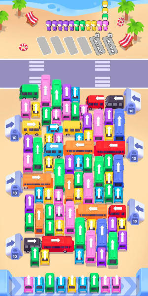 Bus Frenzy : Station Shuffle Скриншот 2