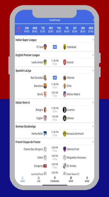 FootyBite app स्क्रीनशॉट 3