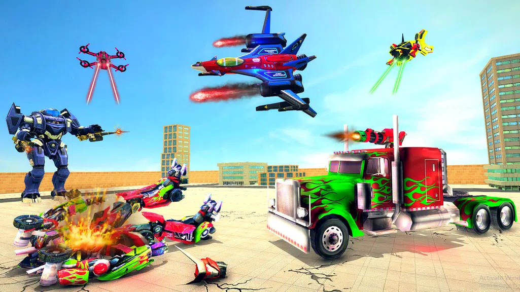 Truck Robot Transform Game Capture d'écran 3