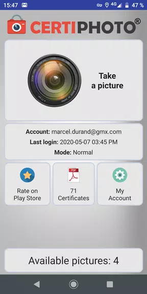 CertiPhoto স্ক্রিনশট 1