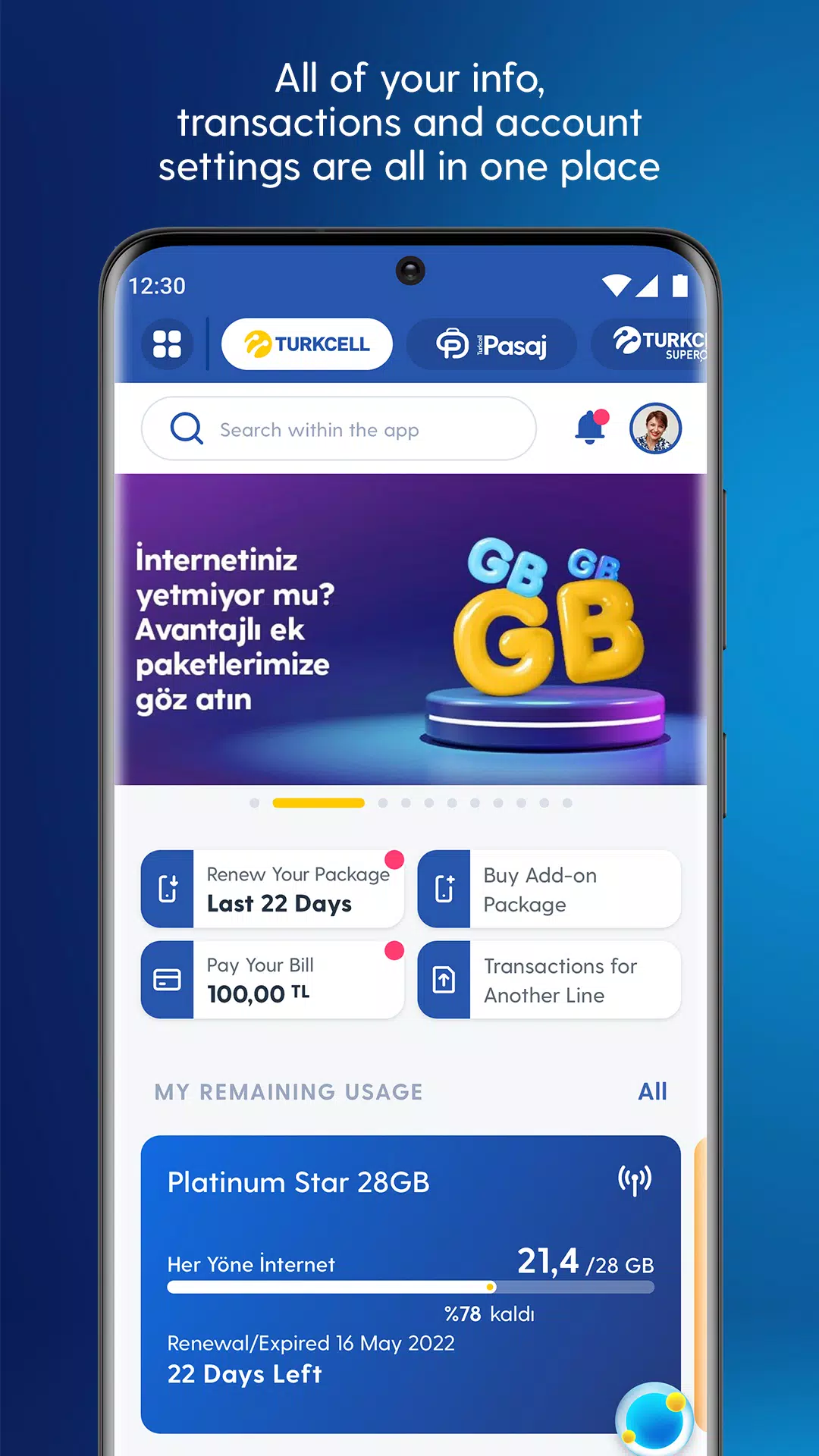 Turkcell應用截圖第3張