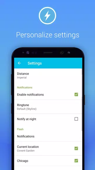 Schermata Lightning Alarm Weatherplaza 4